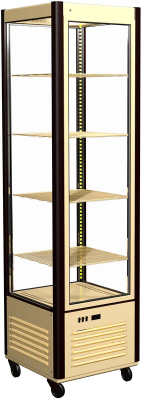 Шкаф кондитерский CARBOMA D4 VM 400-1 (R400C) (1015-0102 бежево-коричневый)