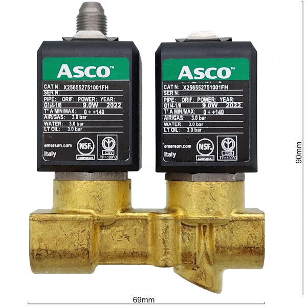 Клапан соленоидный двойной 2WAYS+3WAYS 230V 50-60HZ