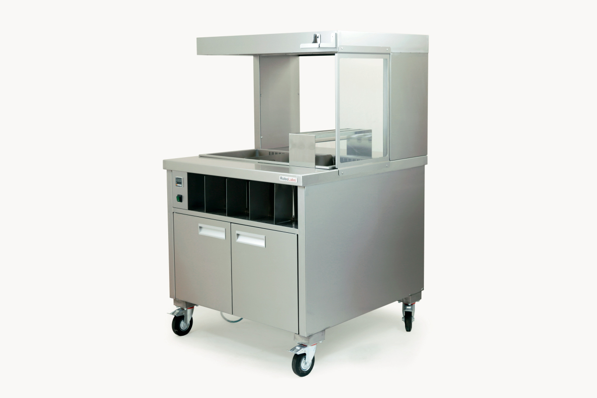 Станция фасовочная для картофеля фри напольная ROBOLABS KFFSL-IR9-S