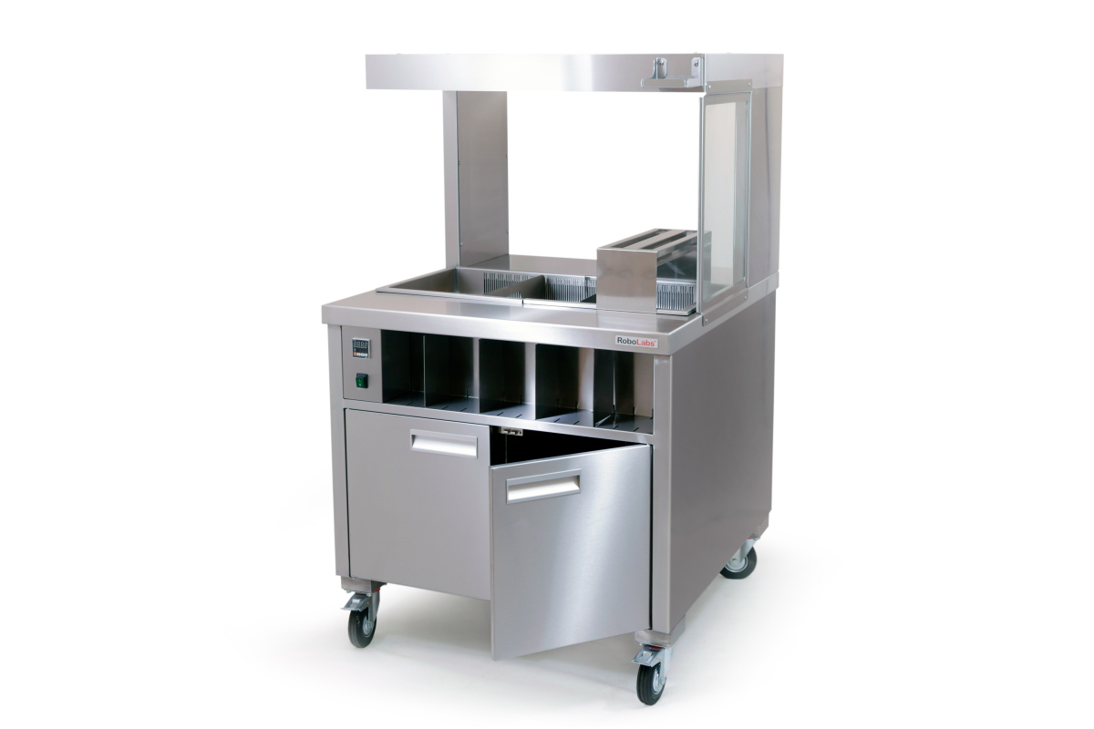 Станция фасовочная для картофеля фри напольная ROBOLABS KFFSL-IR9-S