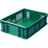Ящик L 40см W 30см H 12см полиэтилен низкого давления (HDPE) цвет зеленый Тара 701.02.02 зеленый